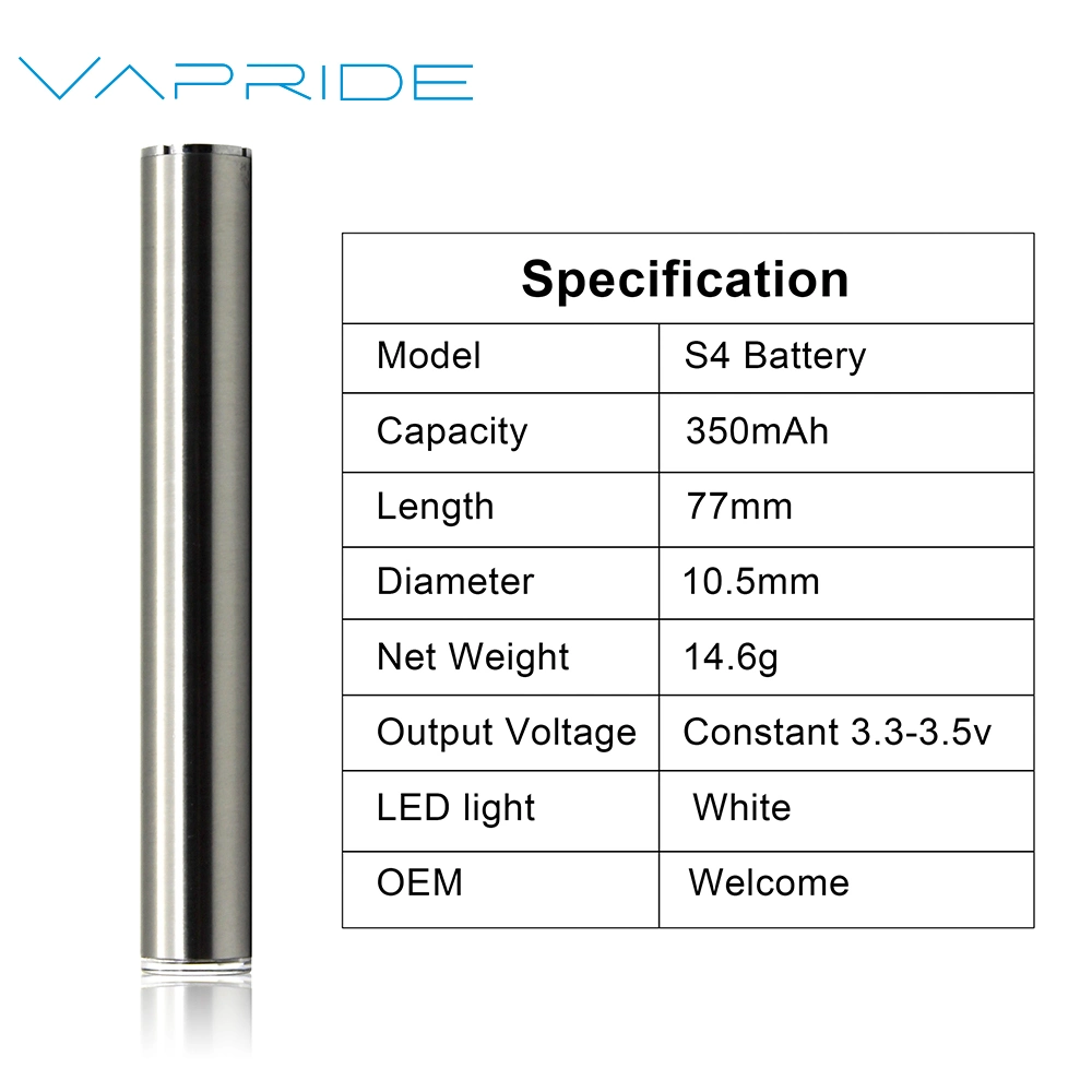 Vapride Us Vaporizer 350mAh 510 Vape Pen