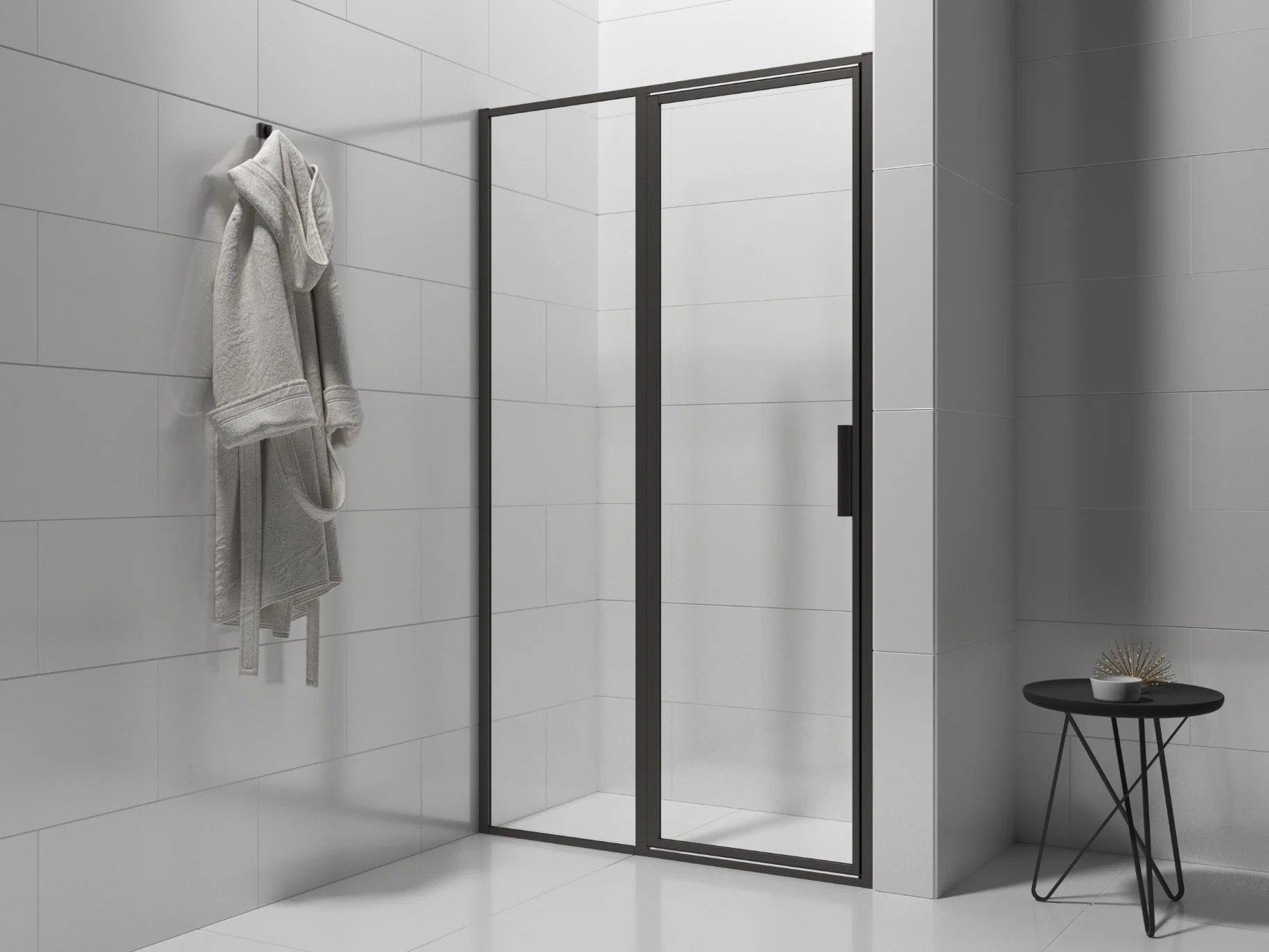 New Design Bathroom Hinge Shower Door