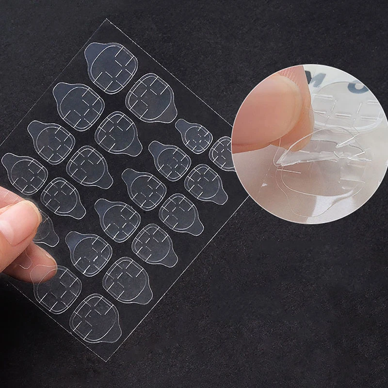 Double Sided Glue Nail Sticker Adhesive Tabs Waterproof Breathable Fake Nail Glue Stickers Jelly False Nails Tips