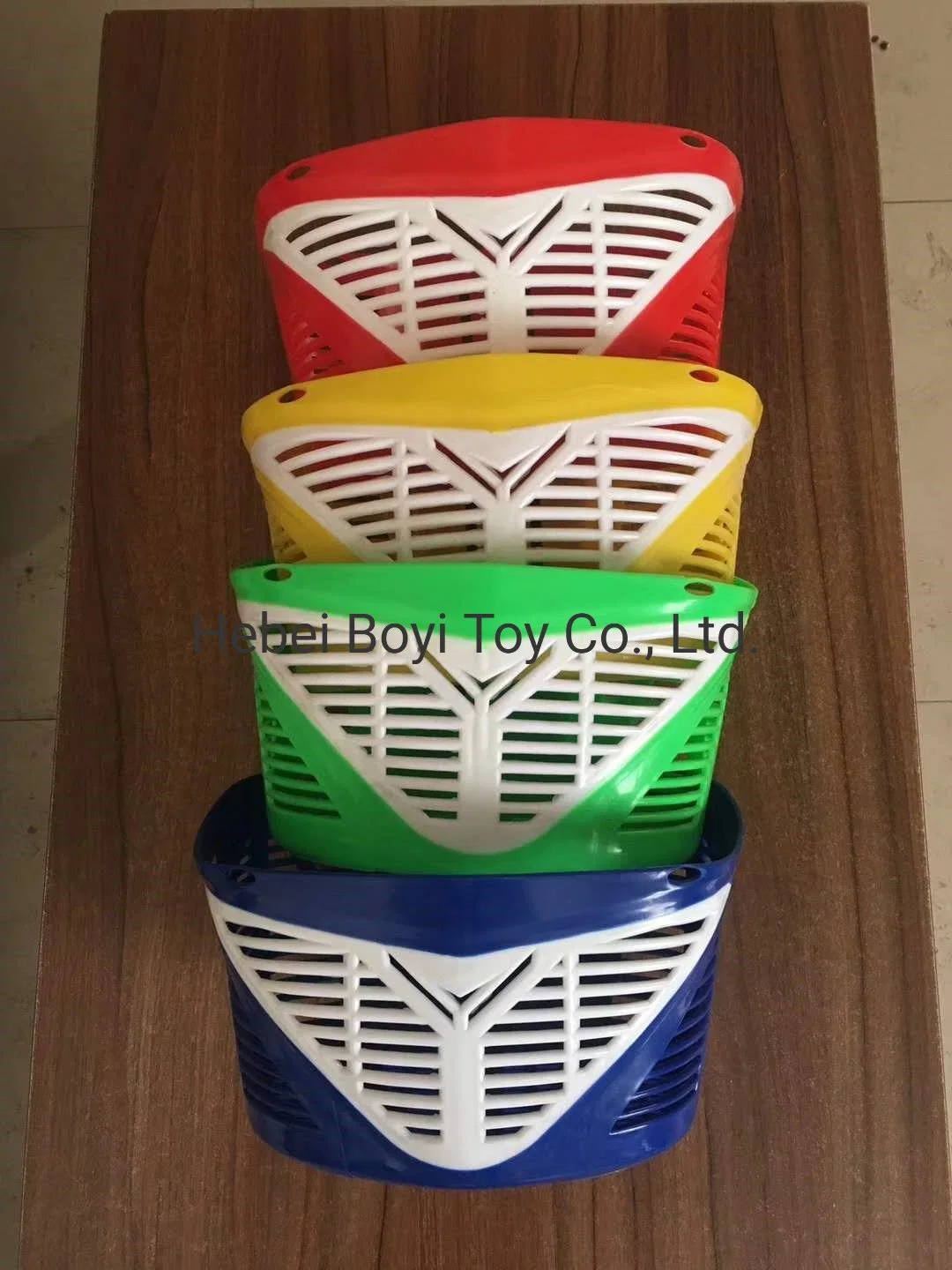 Bicycle PVC Basket with Full Set Spares Bike Plastic Basket