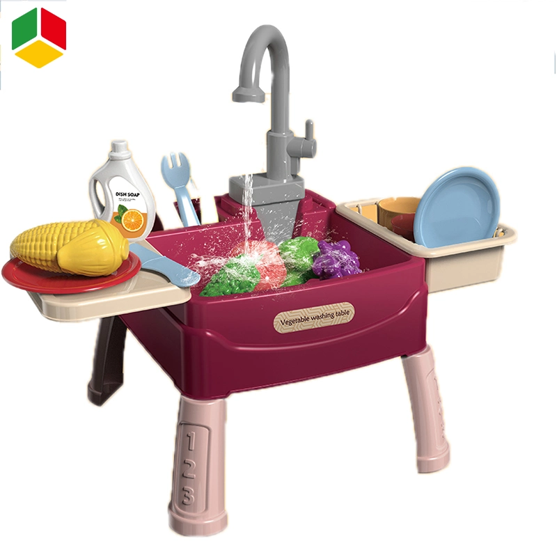 Amazonas Qstoys Hot Home Jugar pretender lavavajillas automático eléctrico de juguete para niños Juego Juego de cocina para la educación El aprendizaje temprano enseñando a los niños juguetes