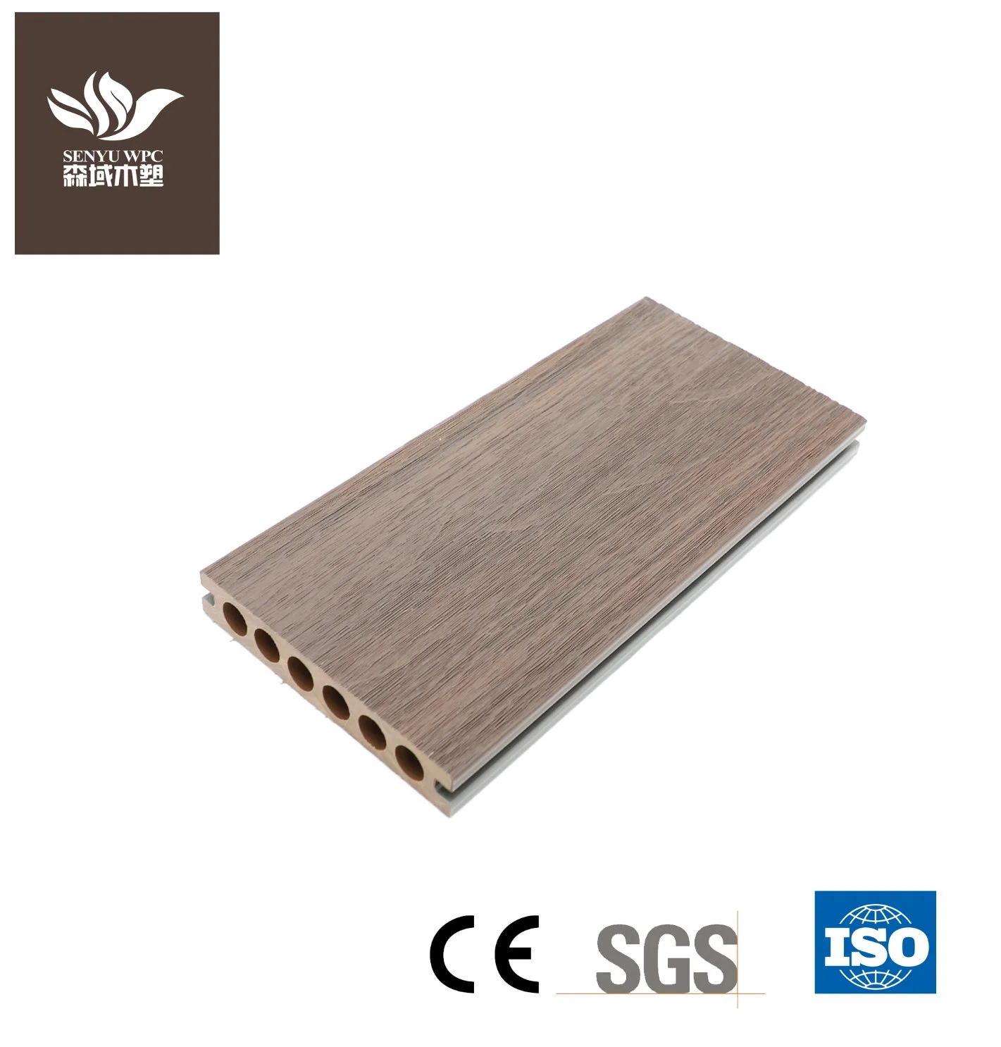 Factory Wholesale/Supplier High quality/High cost performance  Wood Grain Wood Plastic Composite Decking Board