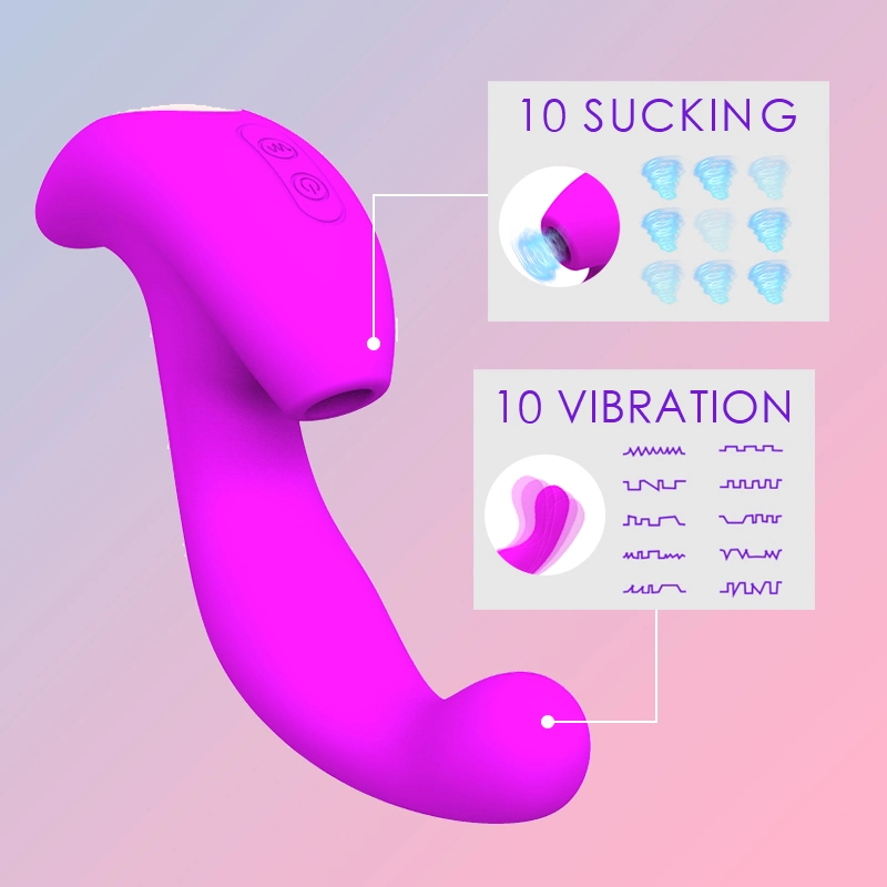 Wireless Vibrador sumergible de sexo femenino de juguetes para chupar y vibra