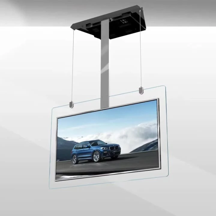 43 Inch Double Sided LCD Advertising Monitor with Ceiling Mounting Roof Mounting