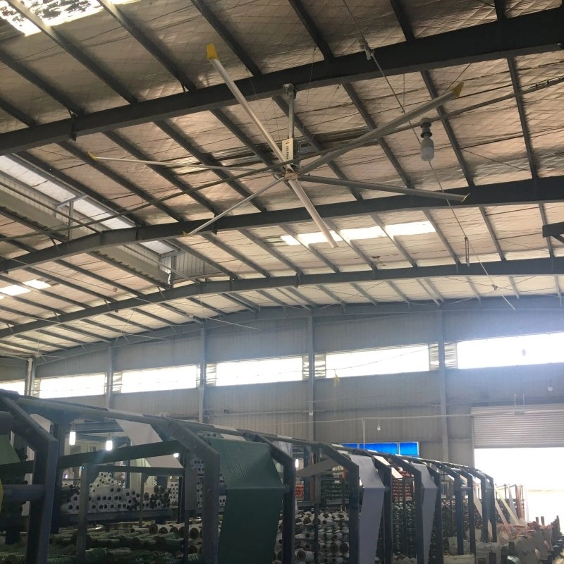 5.5-7.3m Permanent Magnet Motor Synchronization Hvls Industrial Ceiling Air Cooler Exhaust Ceiling Fan