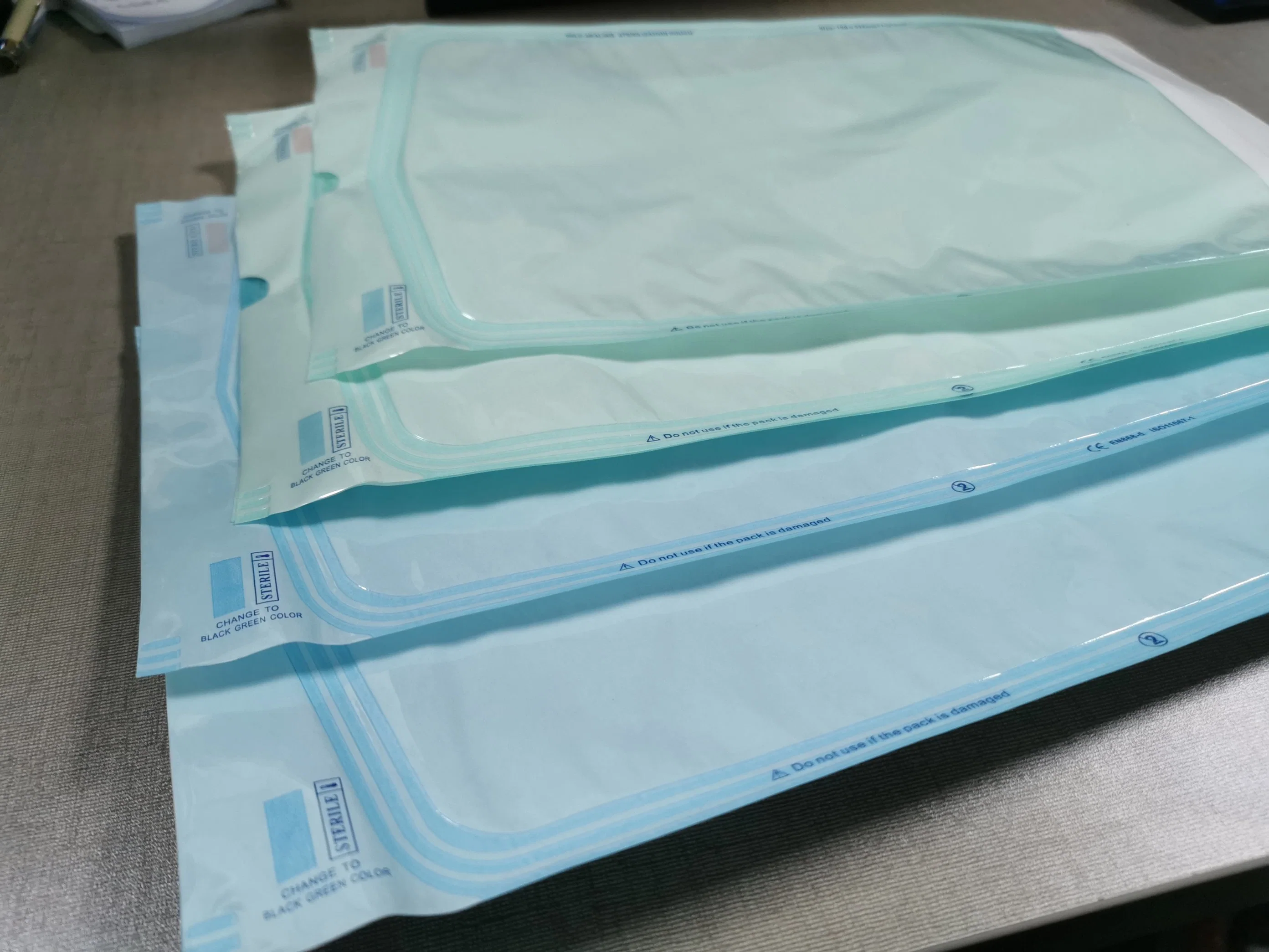 Medical Self Sealing Sterilization Pouch for Dental Consumables Disposable