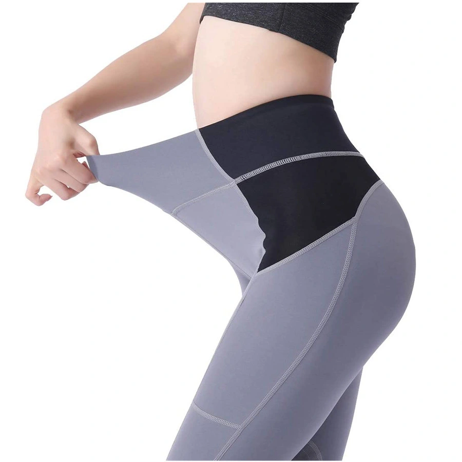 Pantalon d'équitation gris personnalisé à demi-silicone avec imprimé Jodhpurs Culottes équestres