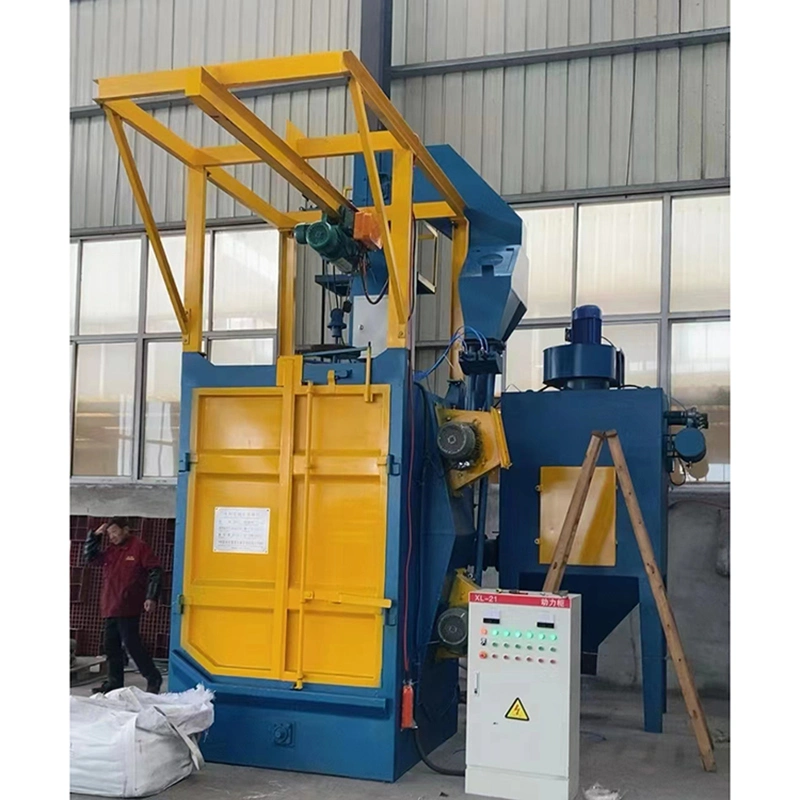 Q37series Car RIMs/ Wheel y Shape Hanger Tipo Shot Blast Cleaning Machine Fabricante hecho en China.