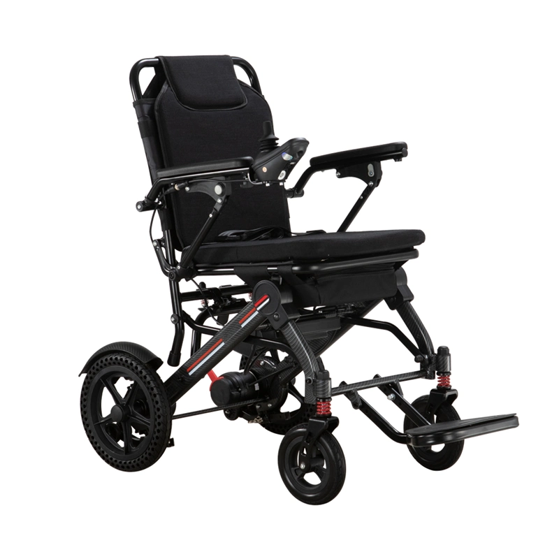 Compact Small Ultra Lightweight Portable Folding Foldable Electric Wheelchair 300 Lb Capacity