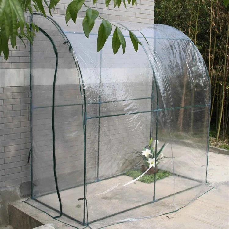 Transparent Mini Lean to Greenhouse for Indoor Use