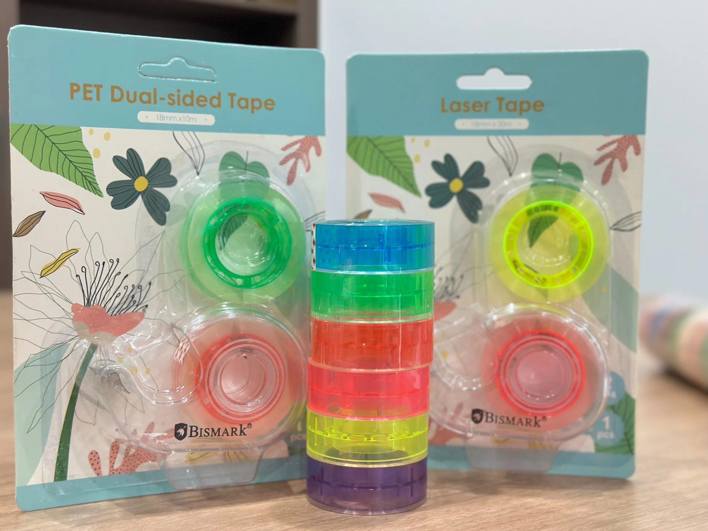 Ledger Tape No Glue Residue Students Used Color Single Side Adhesive Colorful Transparent Tape DIY Stationery Tape