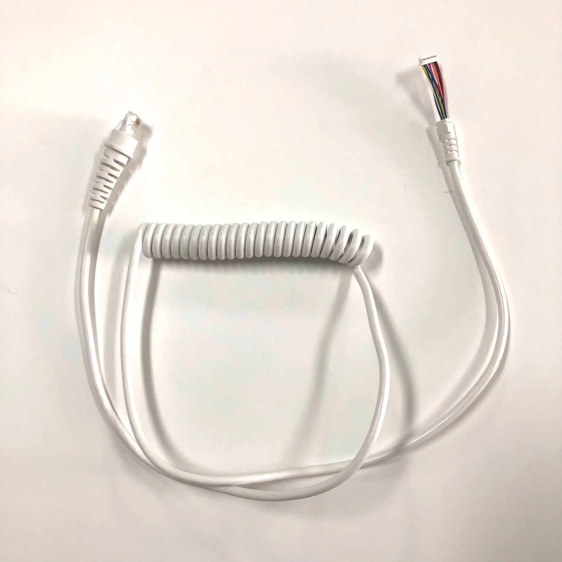 Ethernet-Kabel Spiralkabel mit Rj50 RJ45-Steckverbinder, gerader Stecker Twisted Pair-Netzwerk