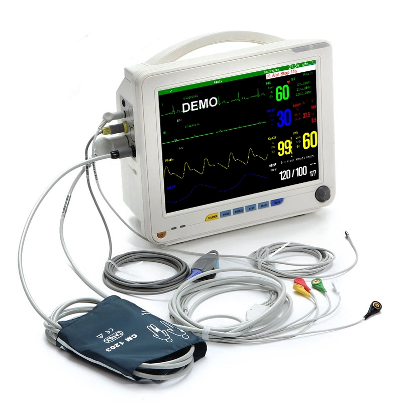 Medical Emergency Multi-Parameter Beside Portable 12 Inch Patient Monitor