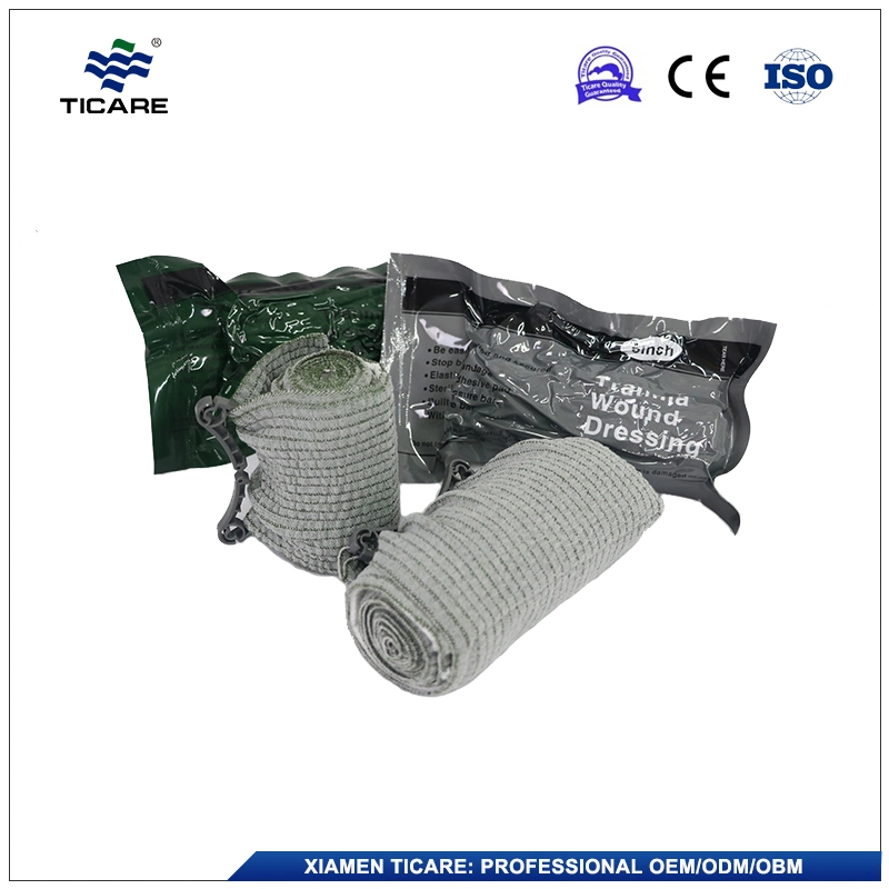 First Aid 4" 6" Emergency Trauma Compression Israeli Bandage with Pressure Bar