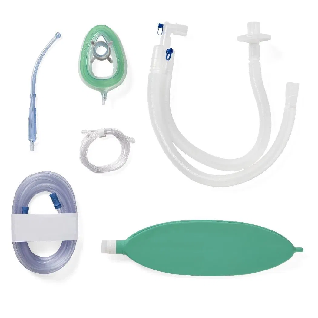 Medmount Medical Disposable Adult/Pediatric Anti-Bending Ventilator Respiratory Breathing Circuit