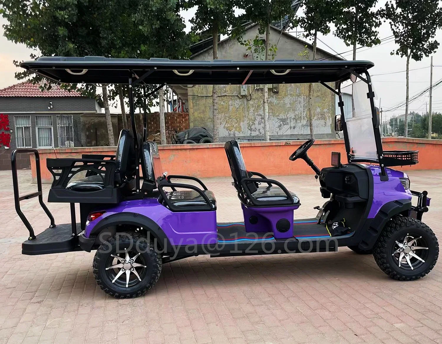 4+2 plazas de carros de golf eléctricos, carrito de golf