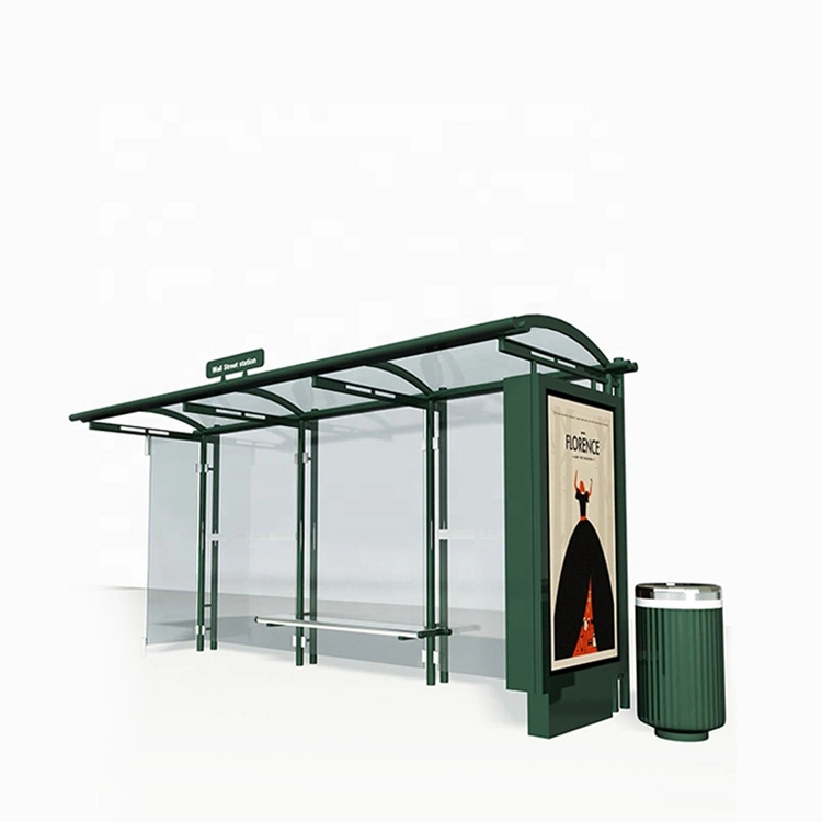 Bus Shelter Street Furniture Outdoor Advertising Bus Stop