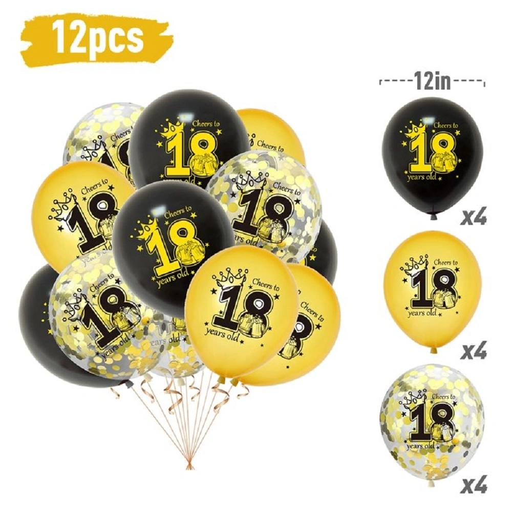 Microstar Birthday Latex Balloon Set Happy Birthday Party Balloon Set Decoration Supply