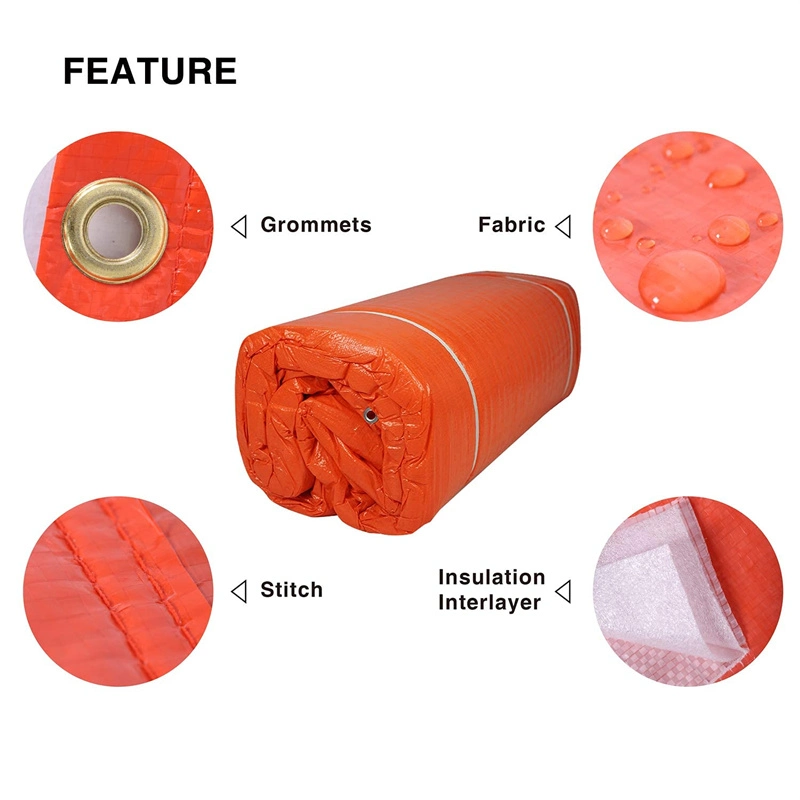 PE Insulated Construction Tarp Concrete Curing Blankets Winter Insulated Tarpaulin