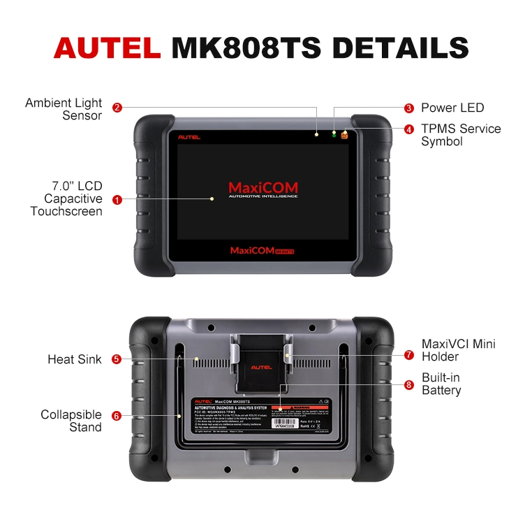 Autel MaxiCOM Mk808ts Reifendruck TPMS Programmierwerkzeug für alle Autos