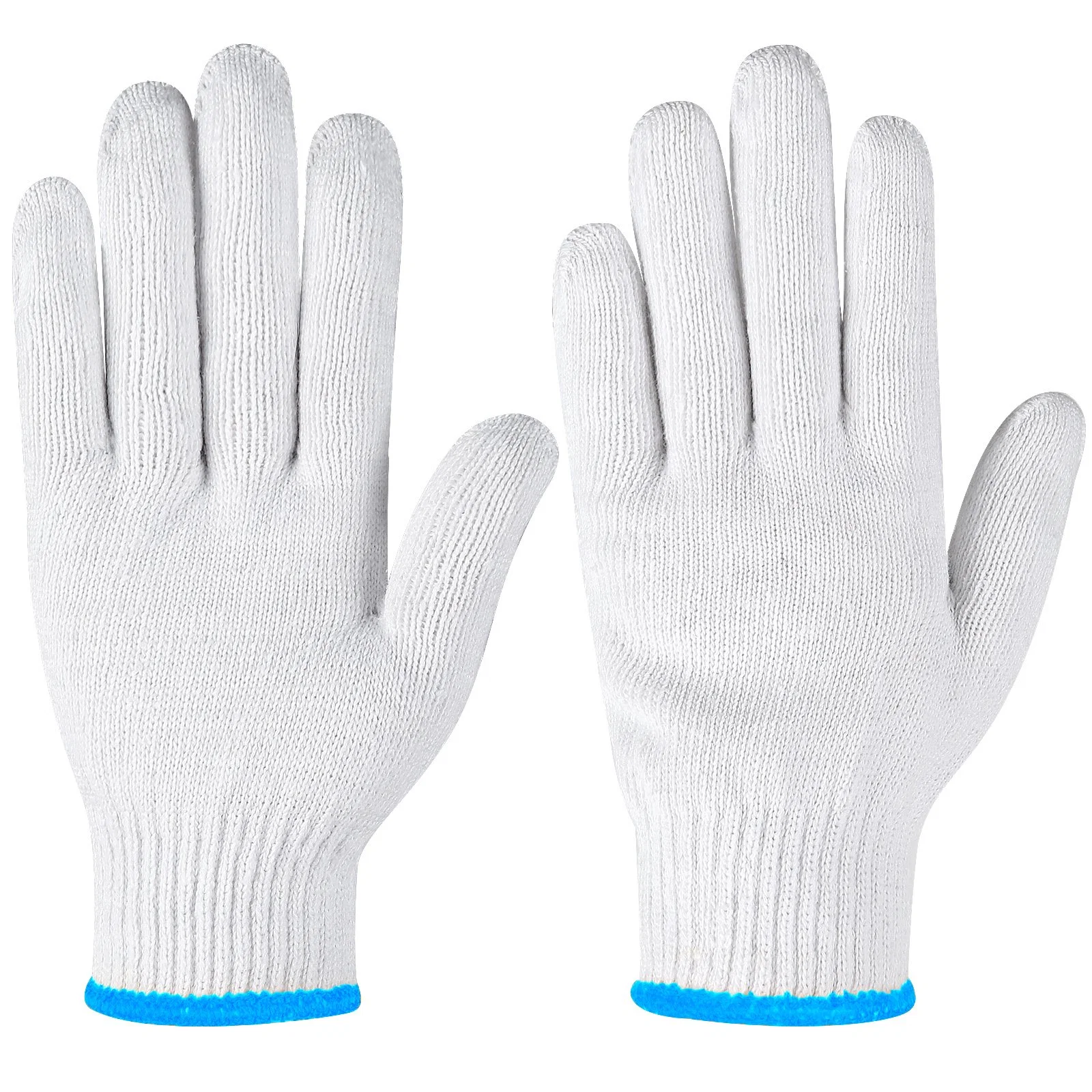 China Wholesale/Supplier 10/7gauge Safety/Work/Construction Price Industrial/Working Hand Protective Guantes White Cotton Knitted Gloves