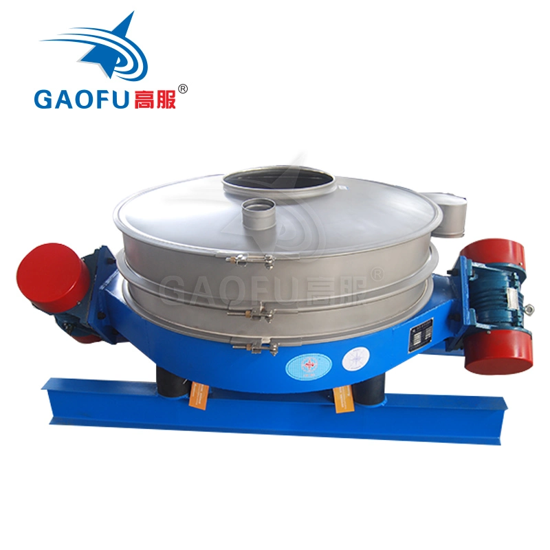 Double Vibration Source Rotary Vibrating Screen Flour Straight Sieve Sifter Machine