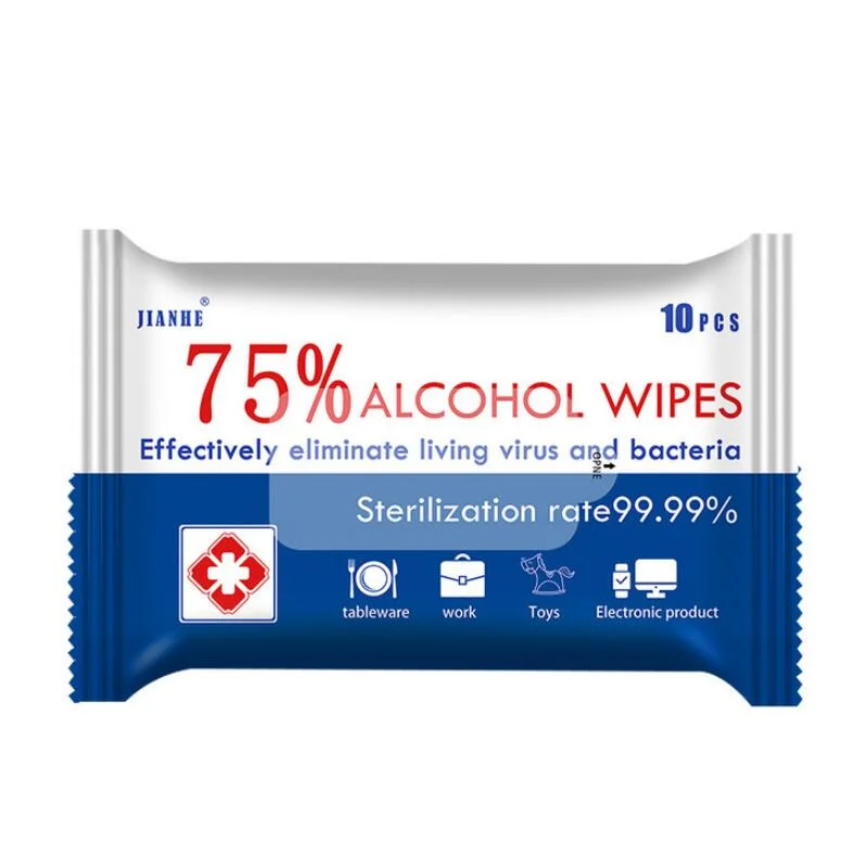 75% Alcohol Disinfection Sealed Package Disposable Adult Wipes