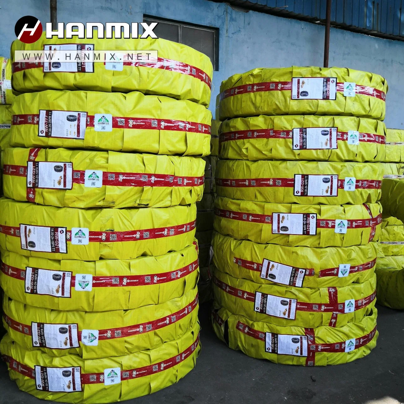 Hanmix off-The-Road Bias Tyre G2 OTR Tyres Loader Tyre Skid Steer Scraper Motor Grader Tires 13.00-24 14.00-24 15.5-25