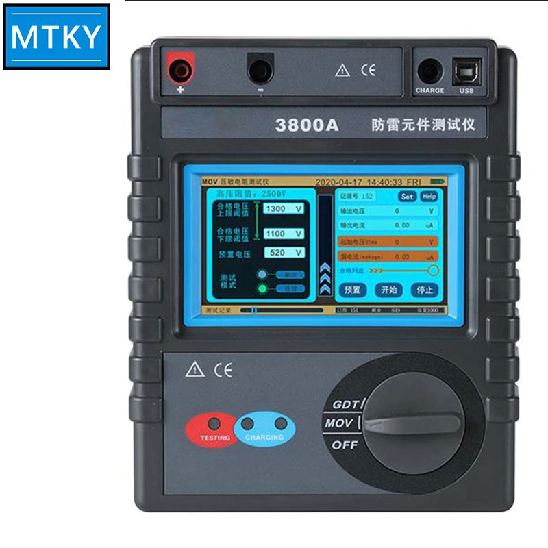 Lightning Protection Component Tester for MOV Gdt Testing Touch Color Screen