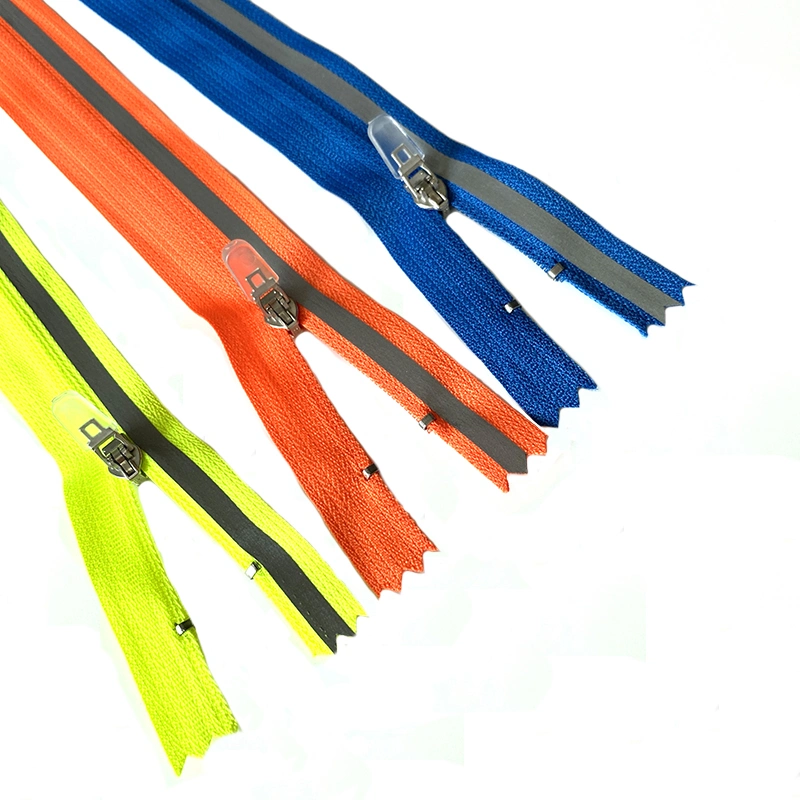 5#51-54 Cm Colorful Closed End Zipper Invisible Zipper Teardrop Type Slider for Trouser