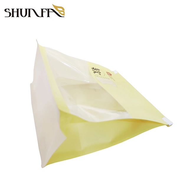 Packaging Bgas with Window Hot Sale Small Bakery Bread Kraft Paper Bag