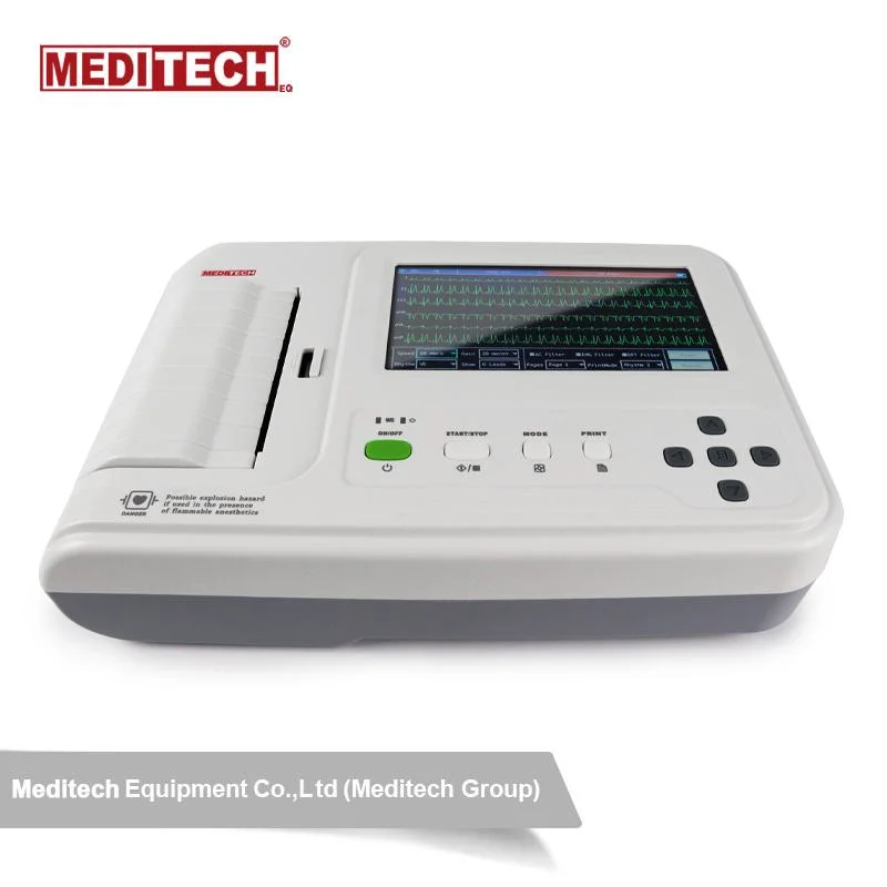 High-End 6-Channel ECG Electrodes ECG/EKG Machine Large Capacity Cardiac Medical Equipment