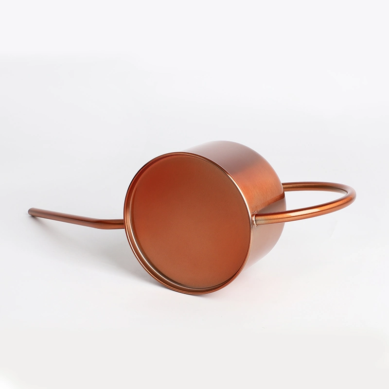 1L Metal Stainless Steel Watering Can with Copper Painting