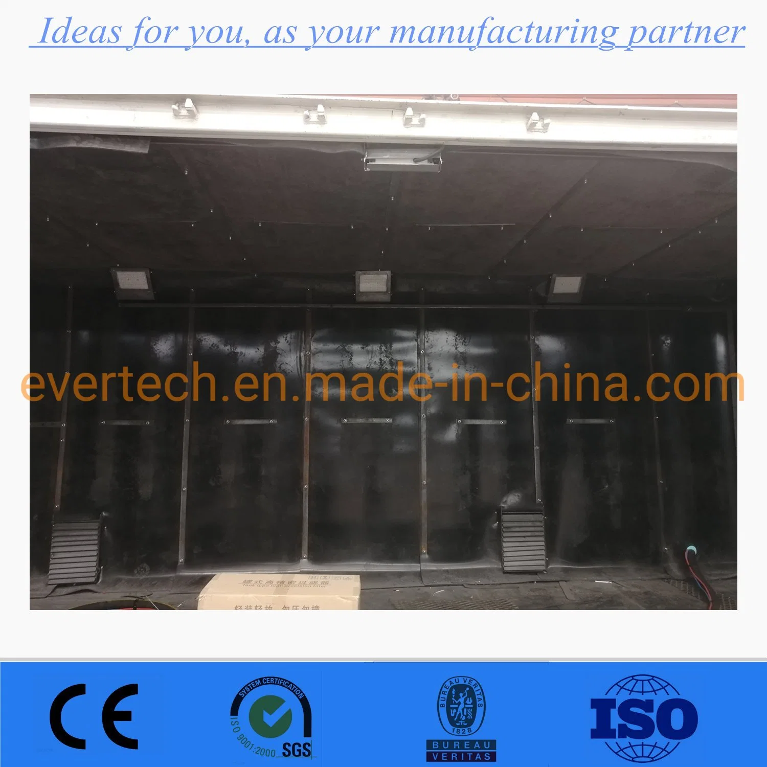 Dustless Container Sandblasting Booth / Shot Blasting Room