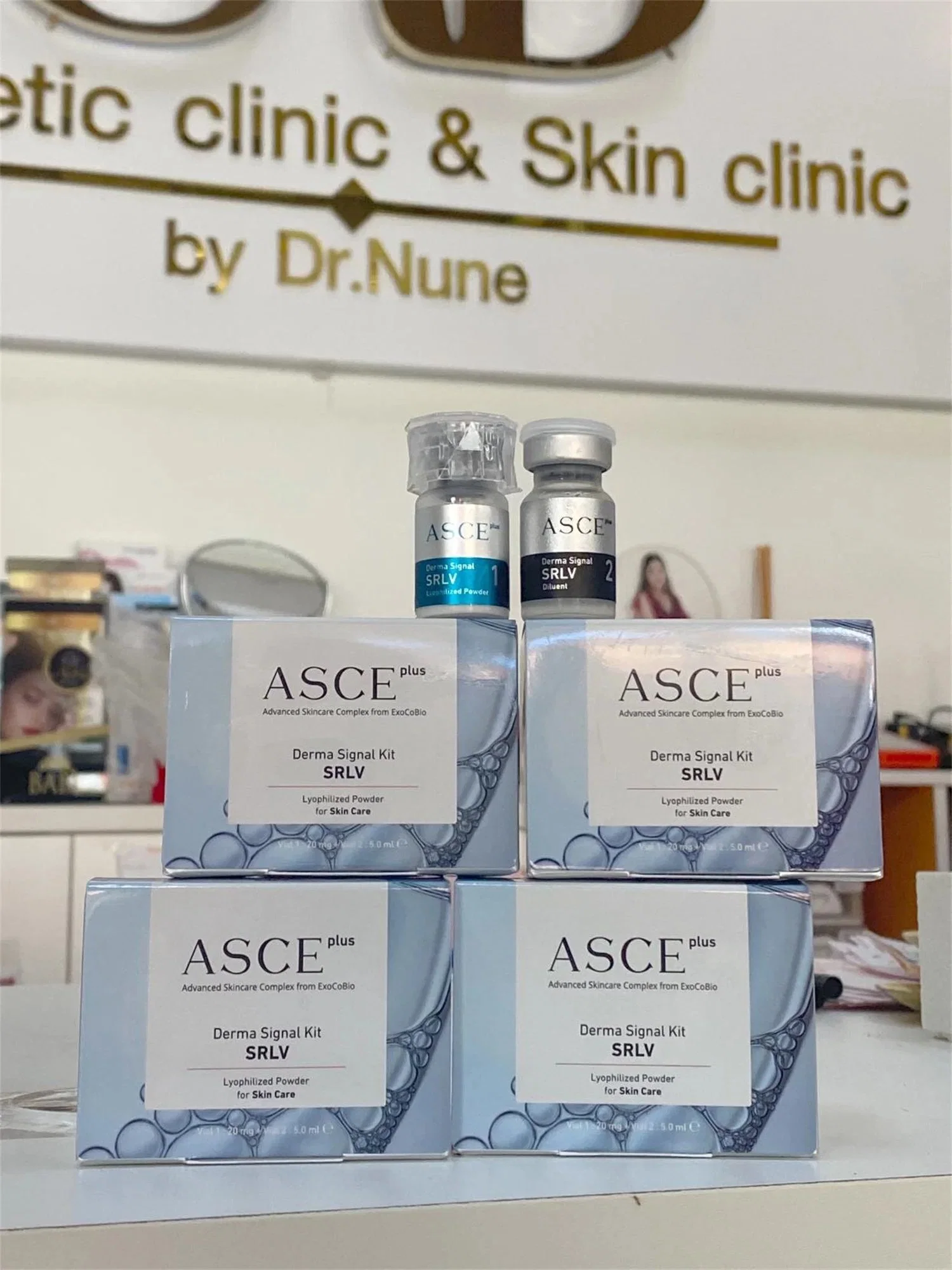 Asce + Srlv Exosome Skinbooster Mts PARA Cara De Corea Lifting Du Visage Anti-Vieillissement Skin Whitening Anti Aging Hair Growth Anti-Aging