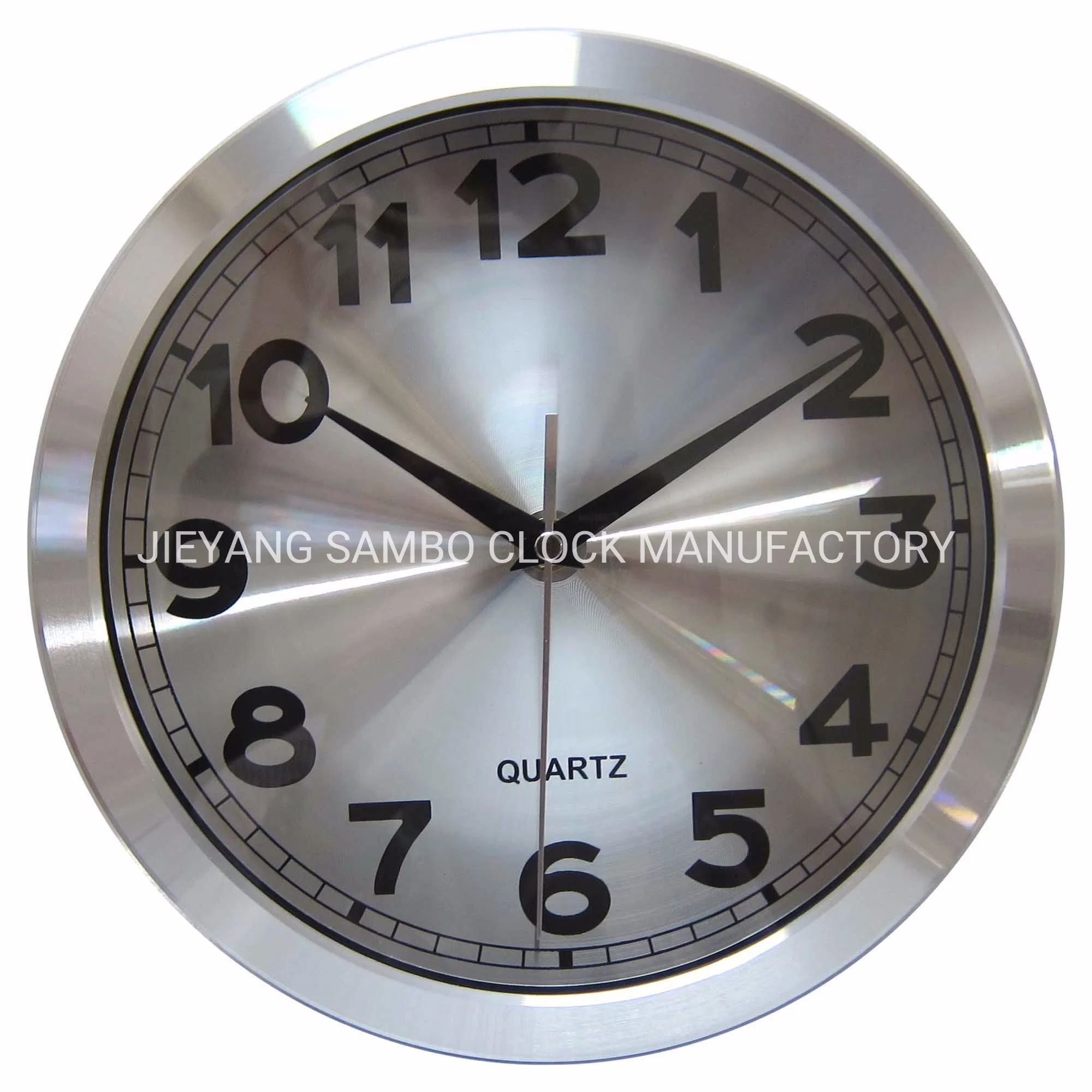 Business Gift Aluminum Frame Wall Clock for Advertising