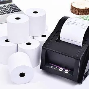 Vente à chaud 55g 80mm*80mm ATM Fax Printing papier thermique PDQ Roulis