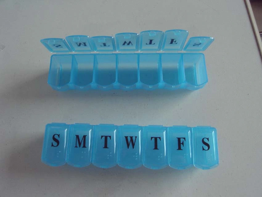 Medical Plastic Pill Box 7 Compartments Pill Box