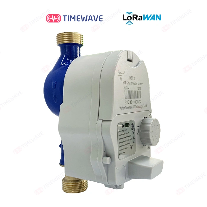 DN25 Lora/Lorawan Smart Hot Water Flow Meter with Prepaid Remote Control and Valve Control, Copper Shell