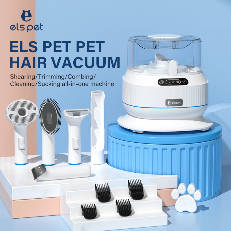 Els Pet Grooming مجموعة الشفط لأدوات تنظيف الكلاب من Cat