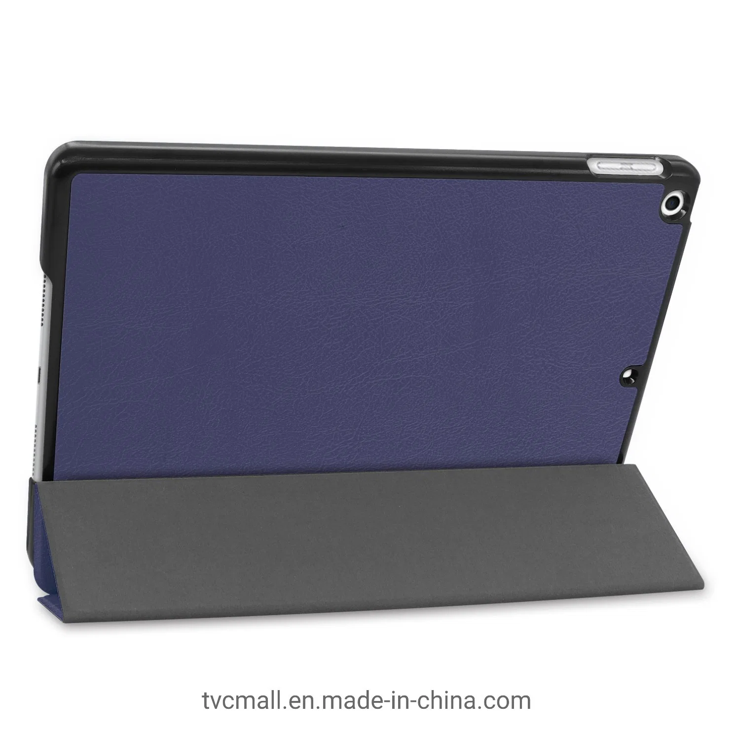 Soporte de cuero de poliuretano Tri-Fold Smart con suspensión automática / Función de reactivación para iPad 10,2 (2021) / (2020) / (2019) Funda para tablet