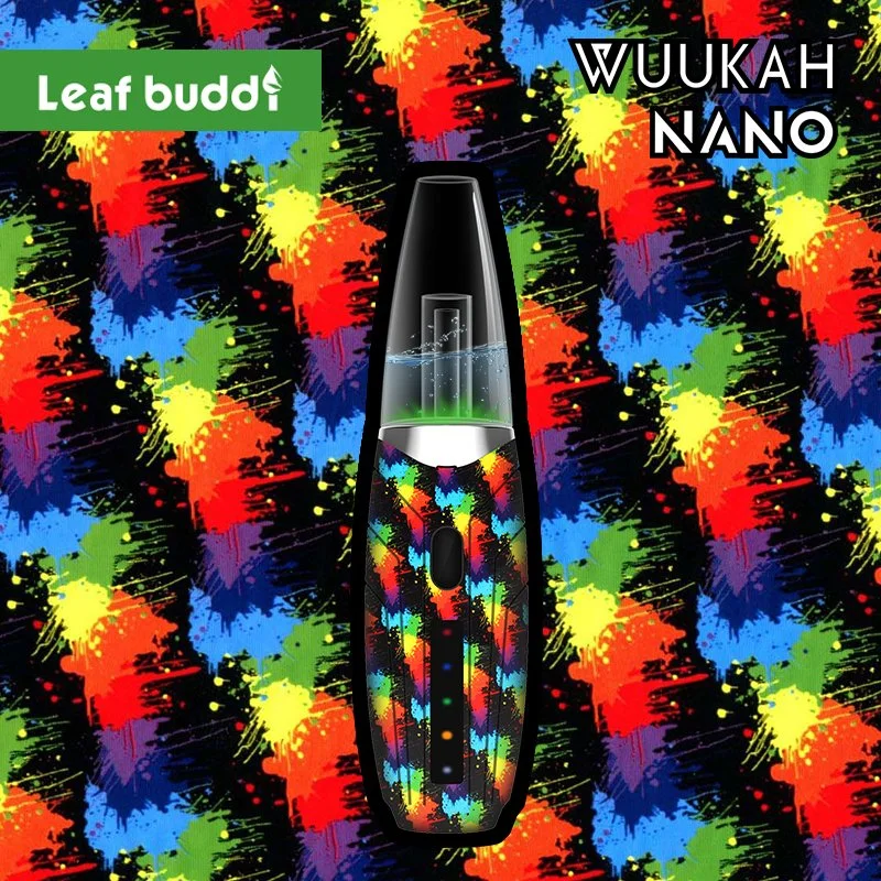 2021 Folhas Wuukah Buddi Nano Venda Quente Vapor Tubo de vidro das plataformas de DAB fumar produtos de vidro por grosso e distribuição vaporizador personalizado de feltro