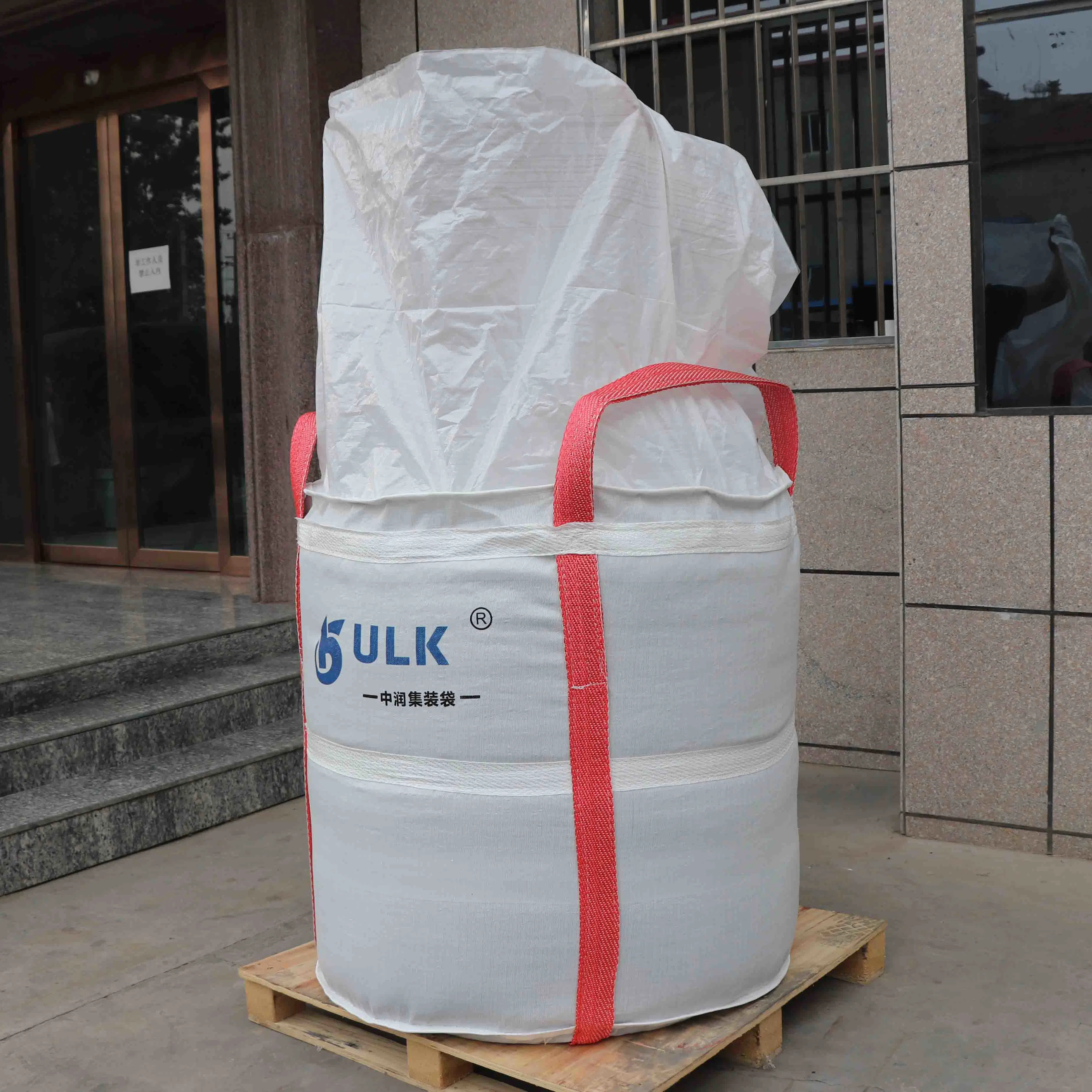 FIBC Bulk Bag 1 One Ton Bag Duffle Top Flat Boden Gewebte Polypropylen-Taschen Pharma Clean Big Bags