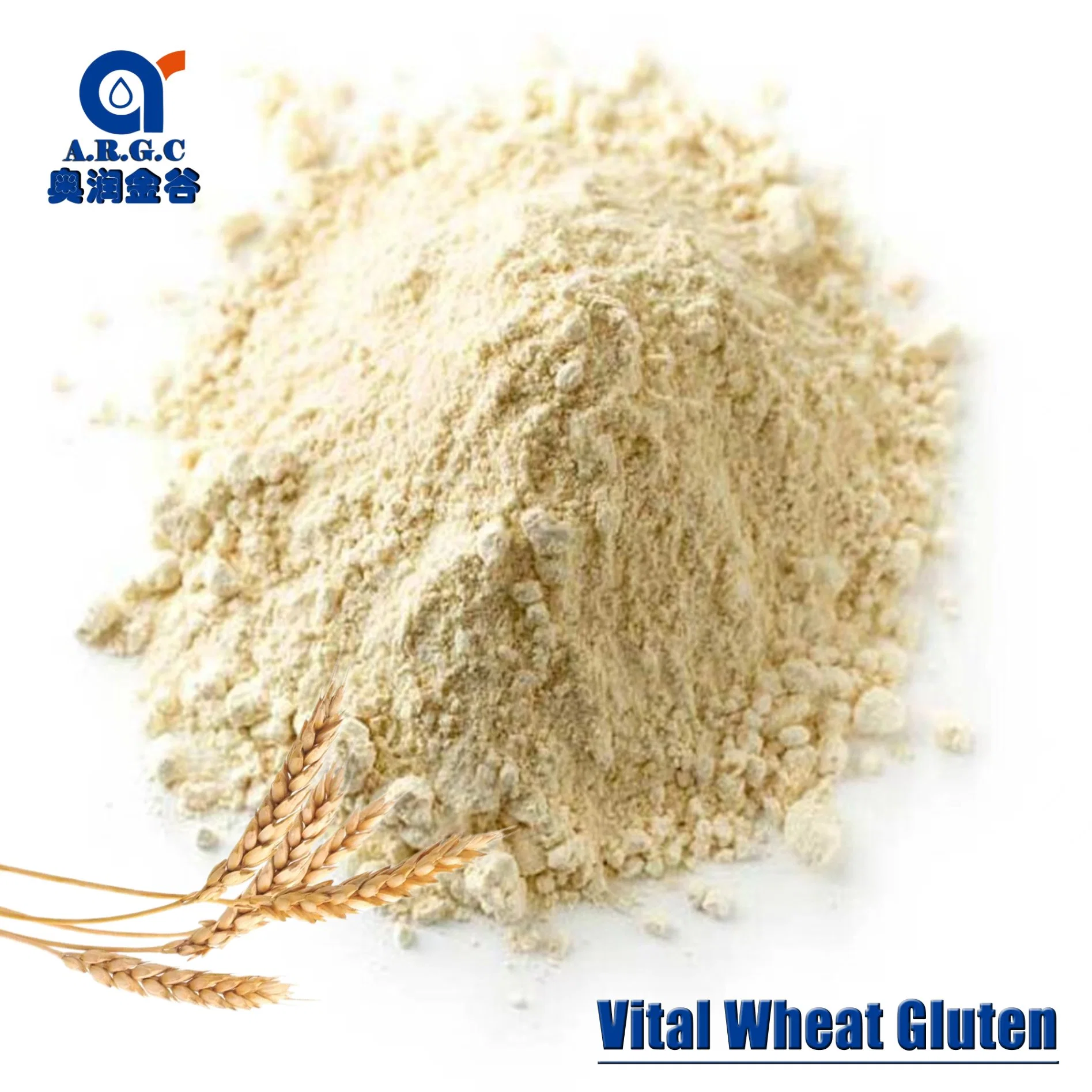 Grueso Wholesales Vital de gluten de trigo de calidad alimentaria de alto valor proteico no OMG Gluten de trigo de vital importancia vital de gluten de trigo