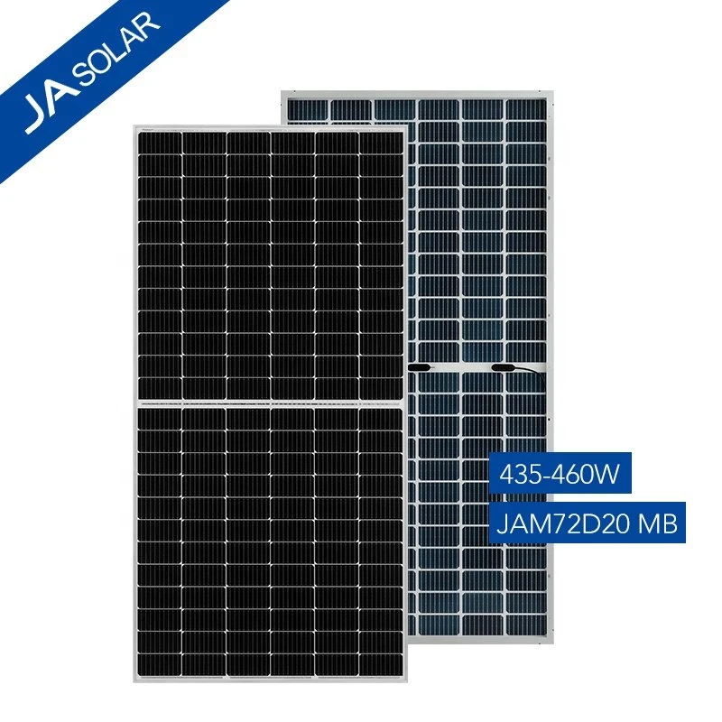 Ja Solar de 525W 540W 550W Bifacial Perc Mono de alta potencia de media celda Solar Panel Industrial