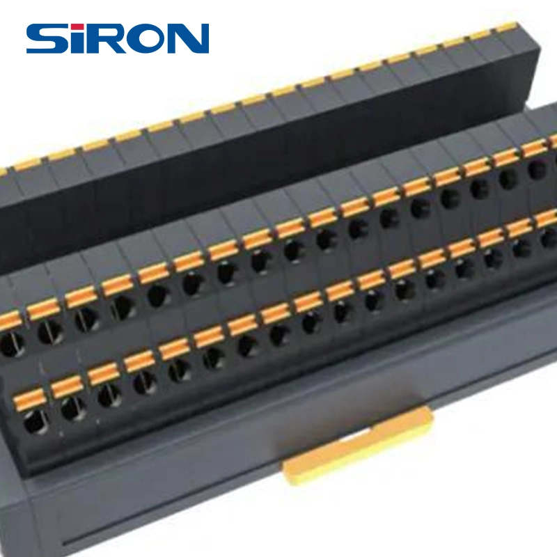 Siron Industrial Rail Terminal Block Multi-in-Multiple-out in-Line Wire Terminal Block Quick Connector Junction Box