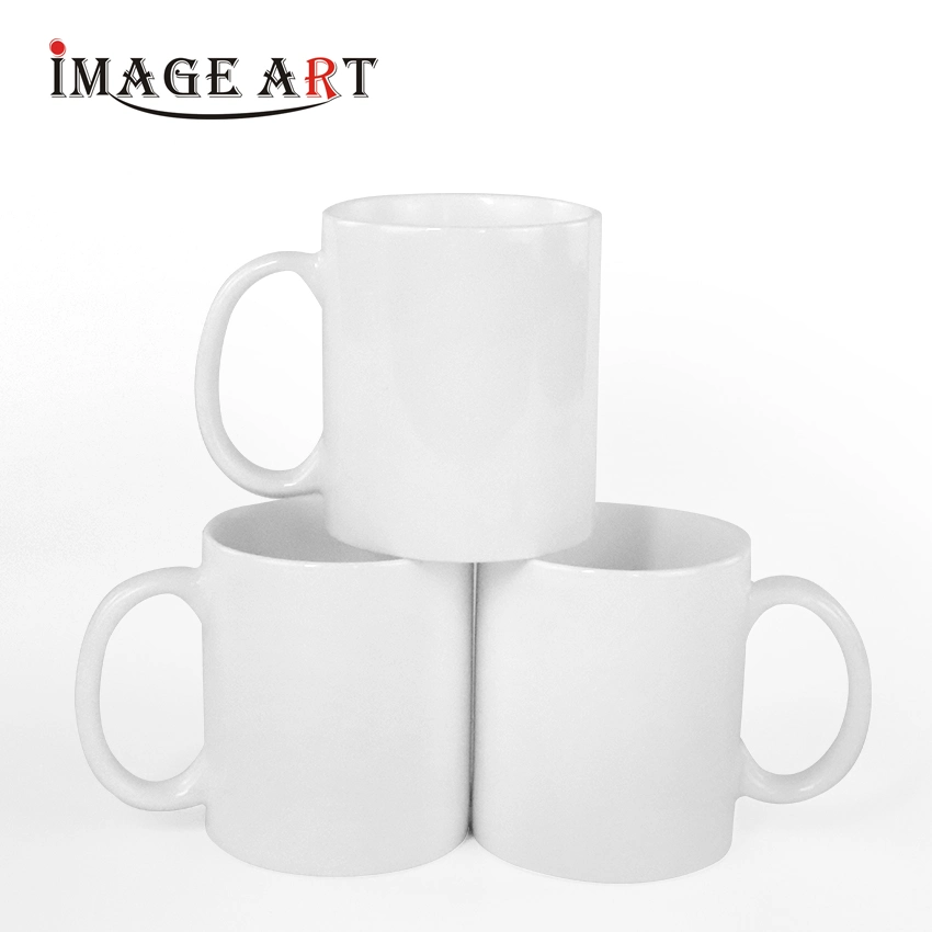 11 Oz High Quality Reinforced Porcelain Heat Transfer White Mugs Sublimation Cup