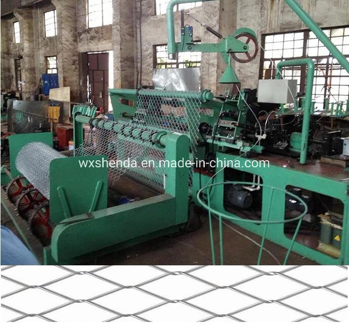 Full Automatic Double Spiral Wire Feeding Chain Link Fence Machine