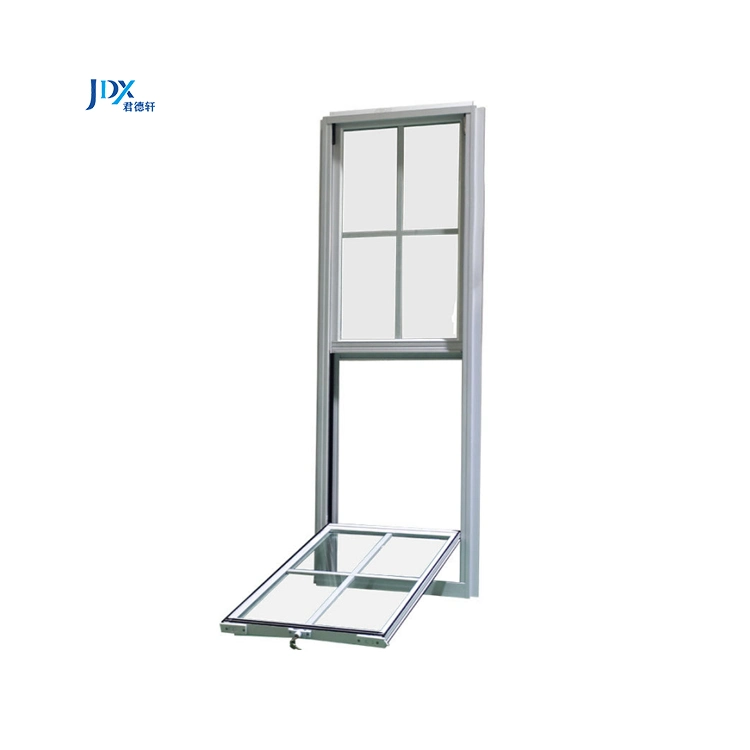 Home Vinyl Single Double Hung Windows مع PVC UPVC Frame