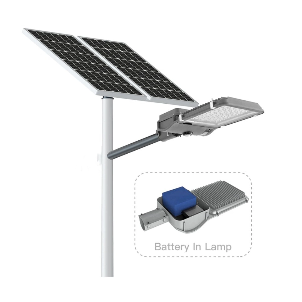 Personalizadas OEM/ODM 20W 30W 40W 50W 60W en dos diseños calle la luz solar La energía solar Powered